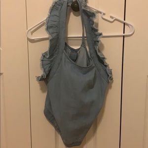 Ruffle Crossover Top